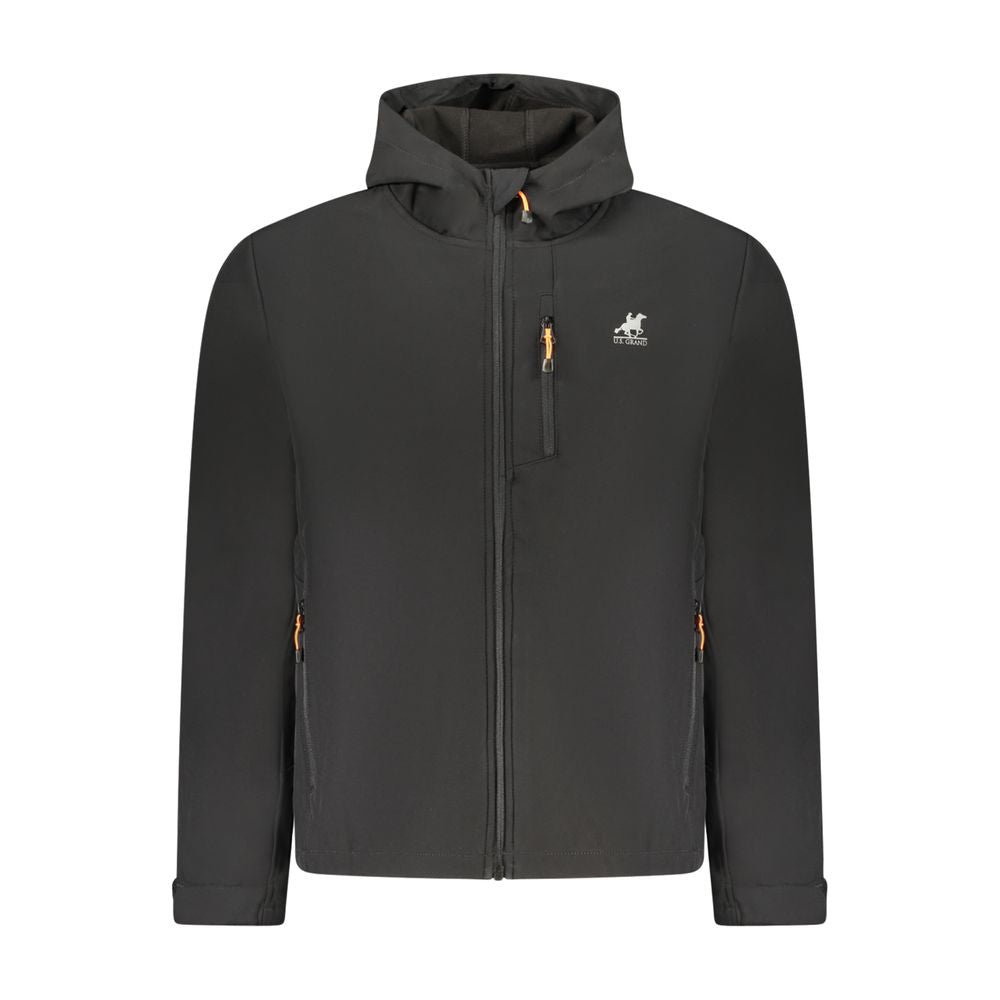 U.S. Grand Polo Black Polyester Mens Men's Jacket