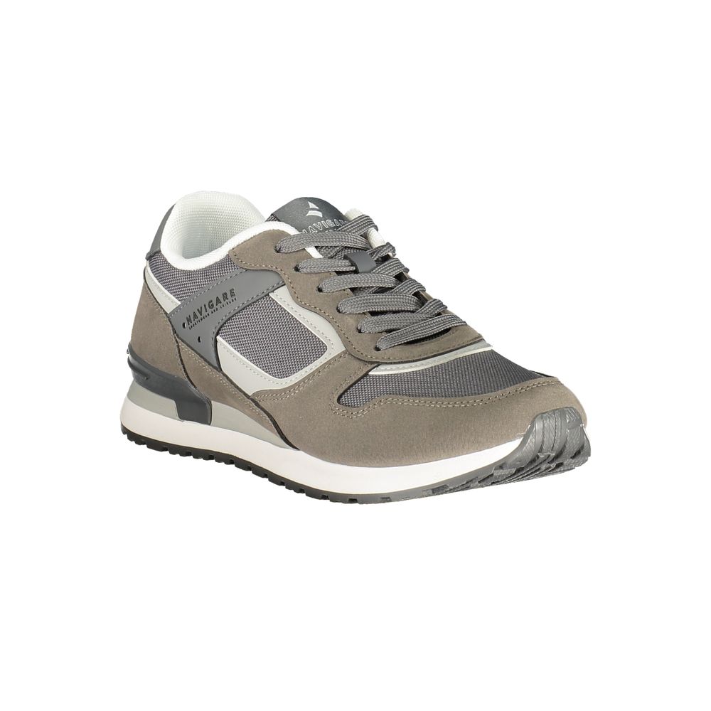 Navigare Grigio Polyurethane Men Men's Sneaker