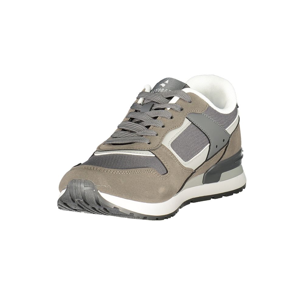 Navigare Grigio Polyurethane Men Men's Sneaker