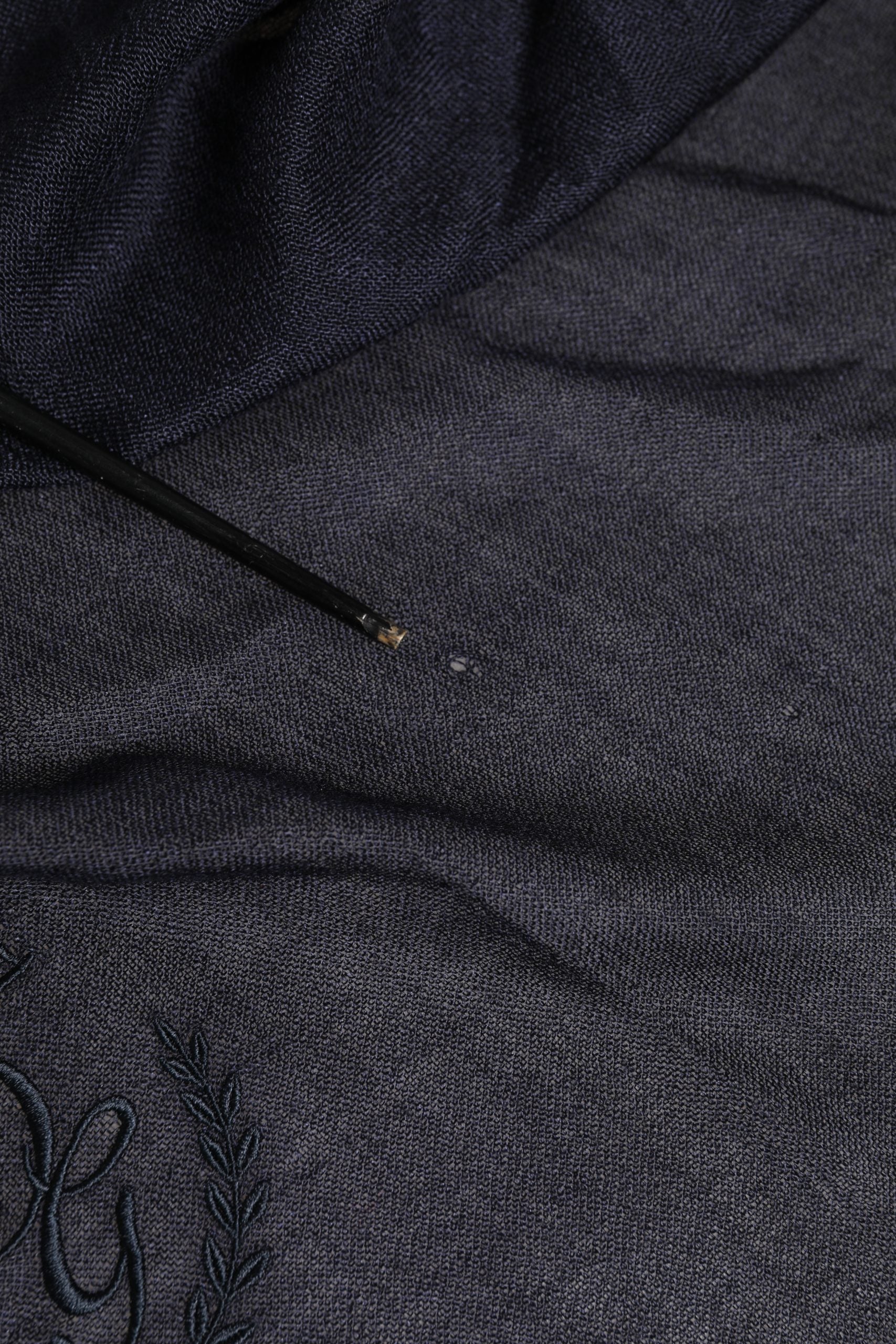 Dolce & Gabbana Blue Cashmere Fringes Wrap Foulard 70cm x 200cm Scarf Men's Men (Pre-Owned)
