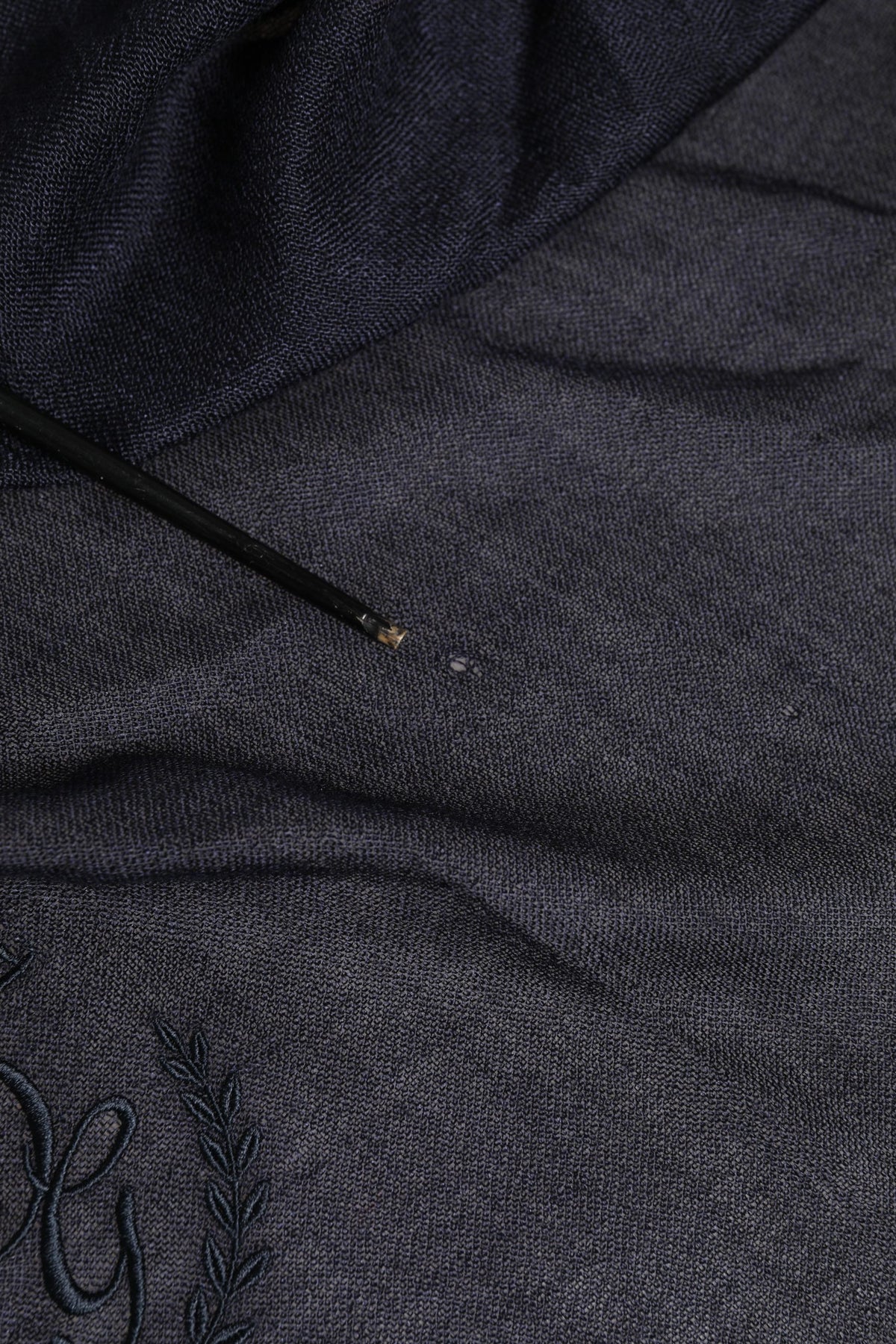Dolce & Gabbana Blue Cashmere Fringes Wrap Foulard 70cm x 200cm Scarf Men's Men (Pre-Owned)