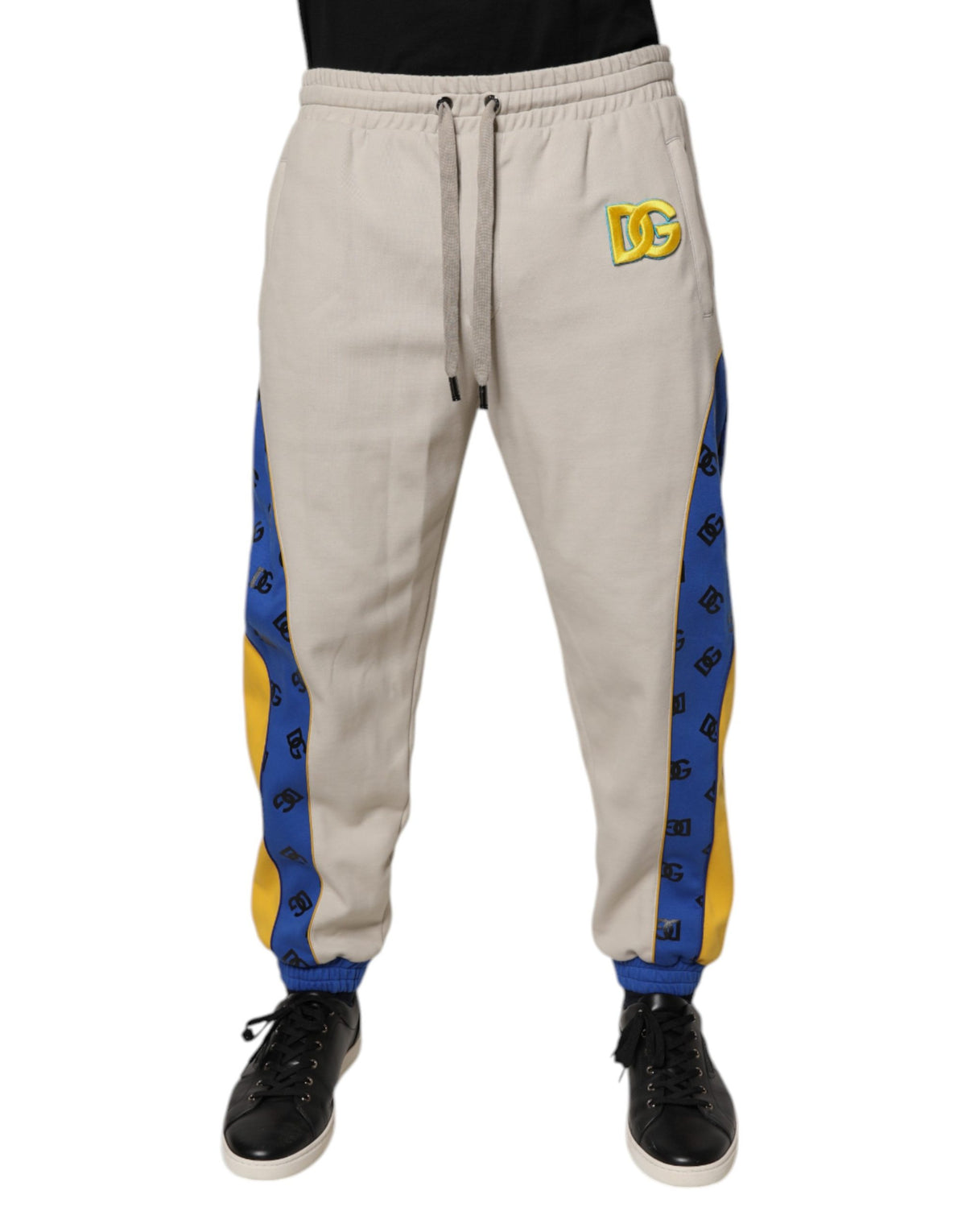Dolce & Gabbana Multicolor Cotton DG Jogger SweatMen's Men's Pants
