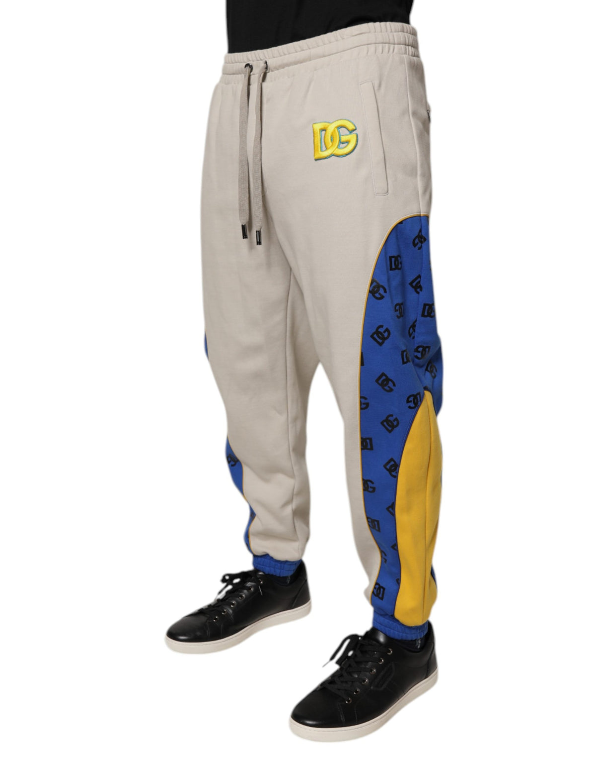 Dolce & Gabbana Multicolor Cotton DG Jogger SweatMen's Men's Pants
