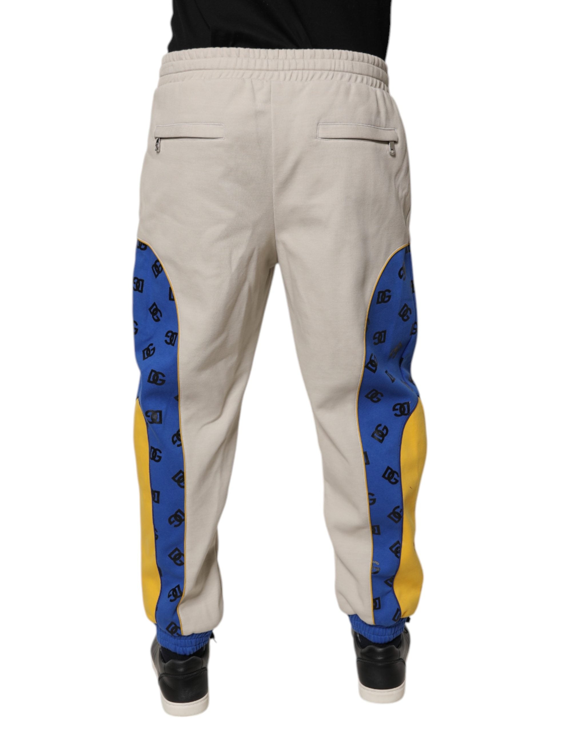 Dolce & Gabbana Multicolor Cotton DG Jogger SweatMen's Men's Pants