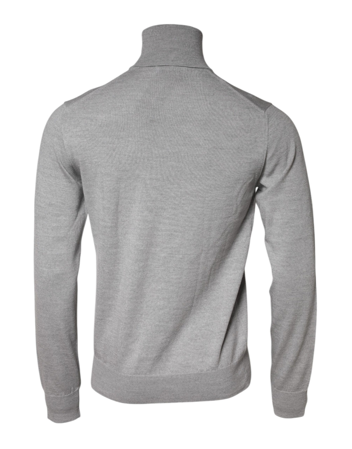 Dolce & Gabbana Gray LongSleeve Turtleneck Pullover Men's Sweater (Pre-Owned)