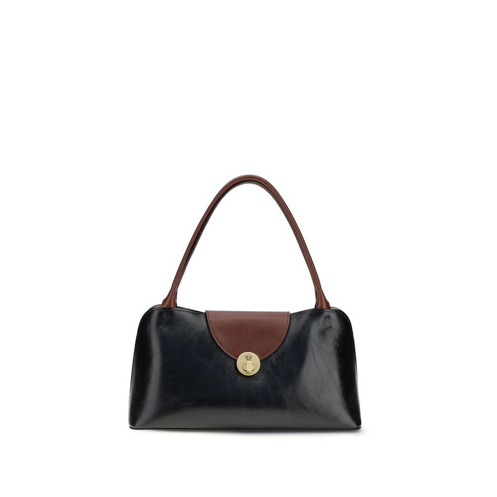 Versace Black Calf Leather Bos Taurus Shoulder Women's Bag