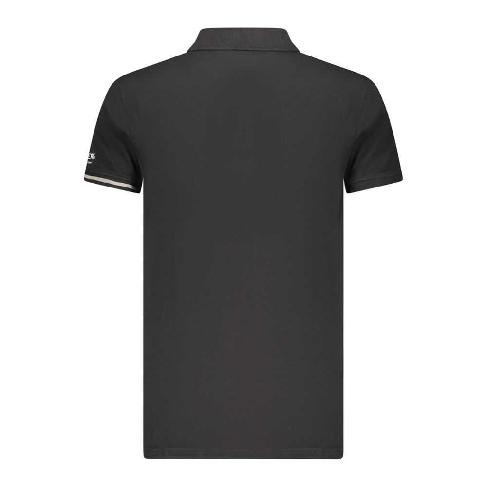 Iceberg Black Cotton Men Polo Men's Shirt