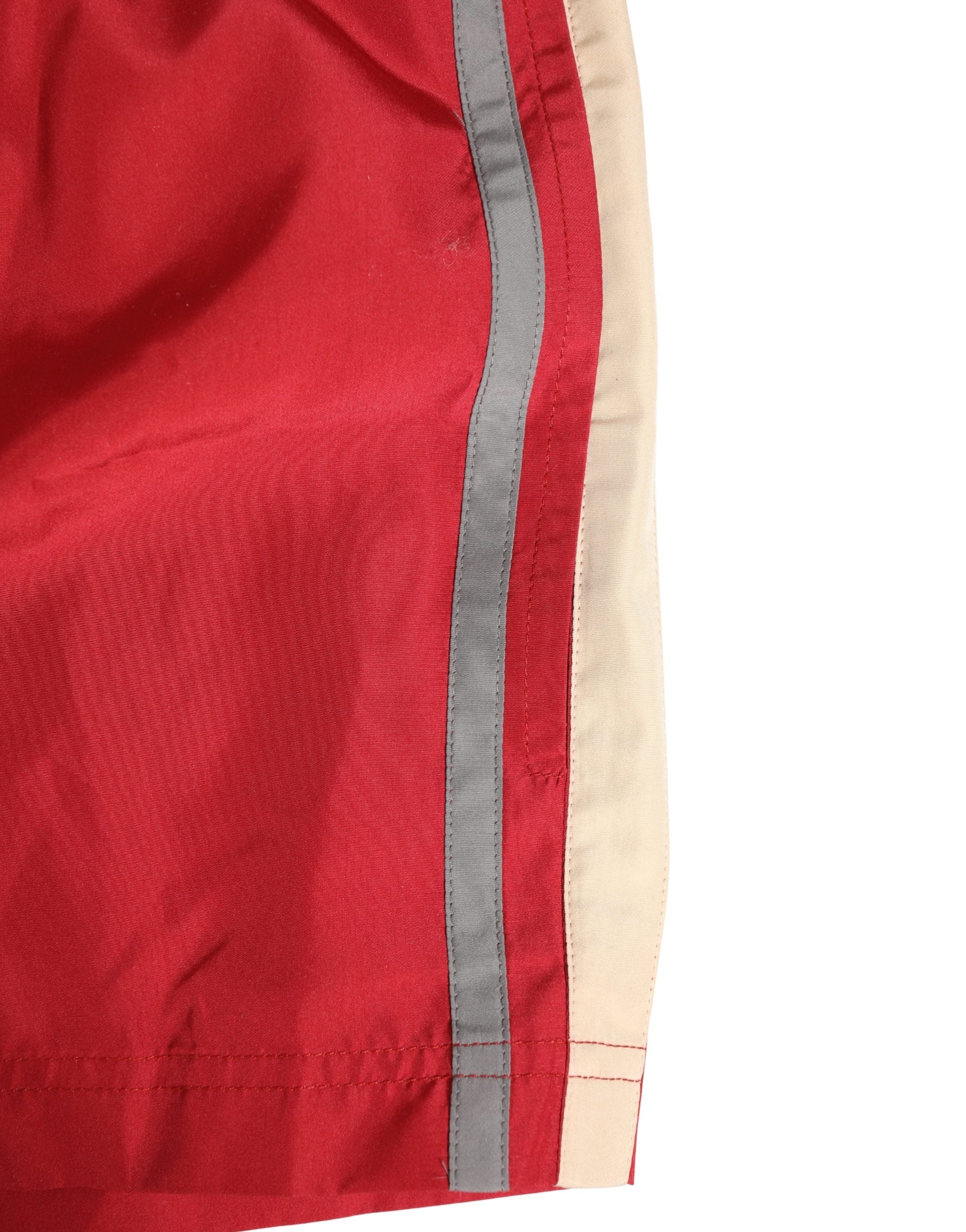 Dolce & Gabbana Red Polyester Men Drawstring Shorts Men's Swimwear
