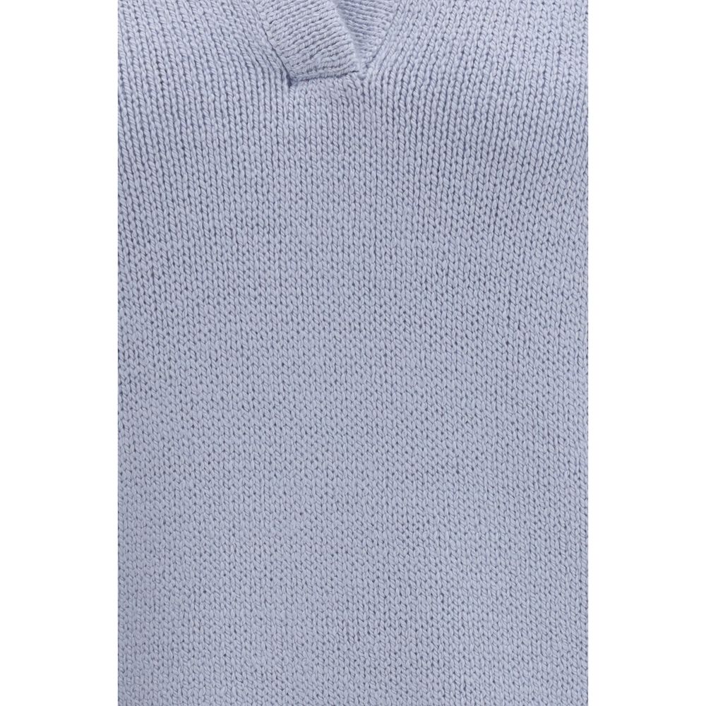 Gabriela Hearst Blue Cashmere Polo Women's Shirt