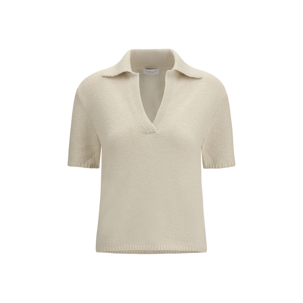 Gabriela Hearst Beige Cashmere Polo Women's Shirt
