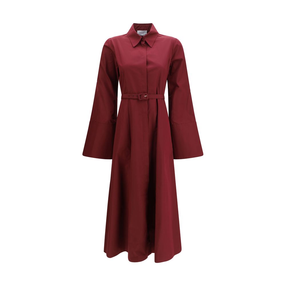 Gabriela Hearst Bordeaux Cotton Casual Women's Dress