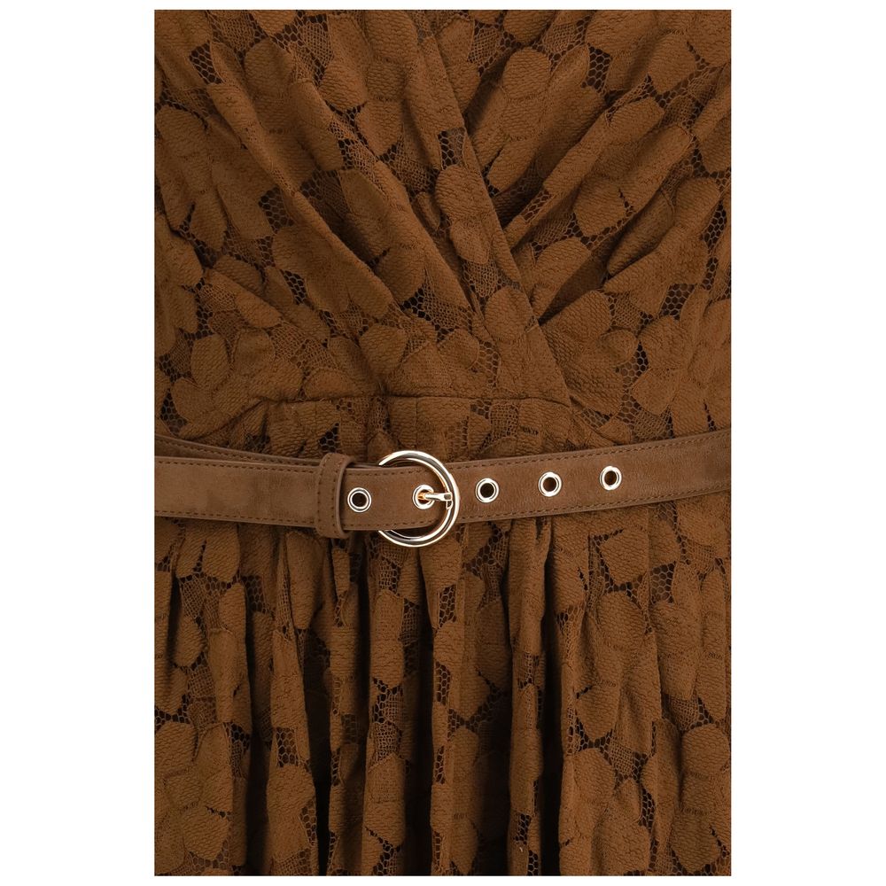 Max Mara Brown Polyamide Casual Women's Dress