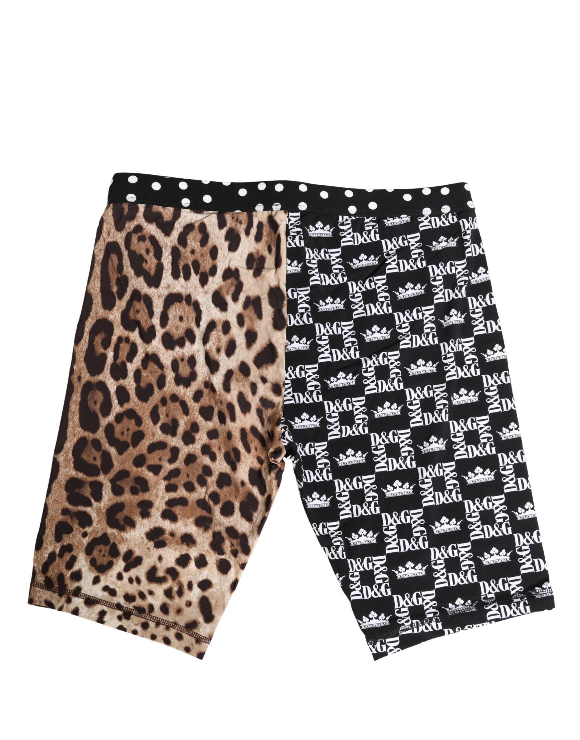 Dolce & Gabbana Multicolor Patterned Cycling Bike Shorts Men's Underwear