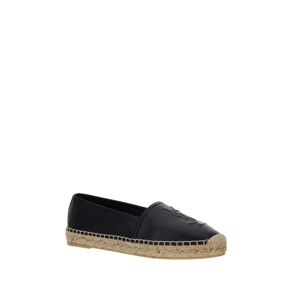 Saint Laurent Black Lamb Ovis Aries Aries Women's Espadrilles