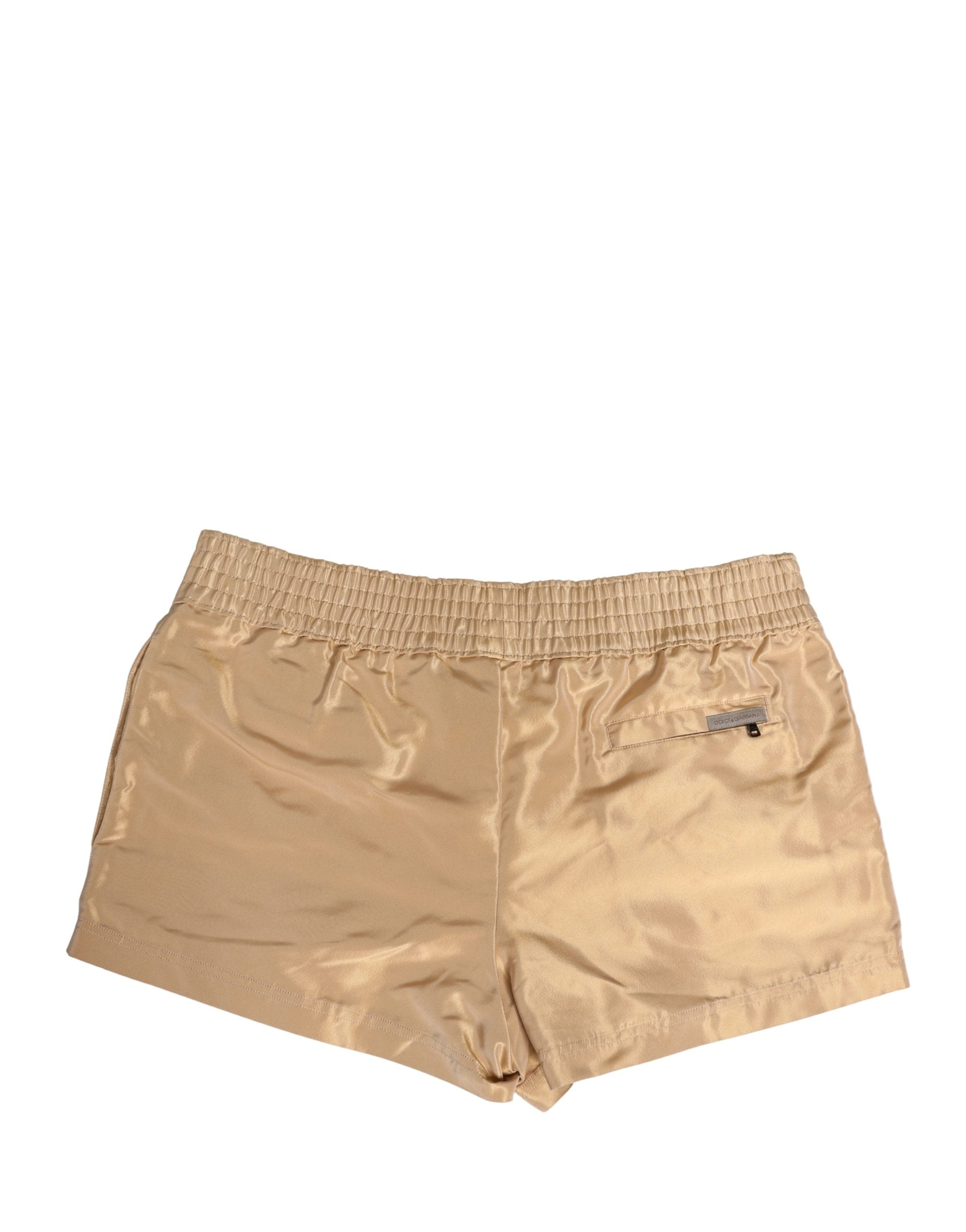 Dolce & Gabbana Beige Polyester Men Boxer Shorts Men's Underwear