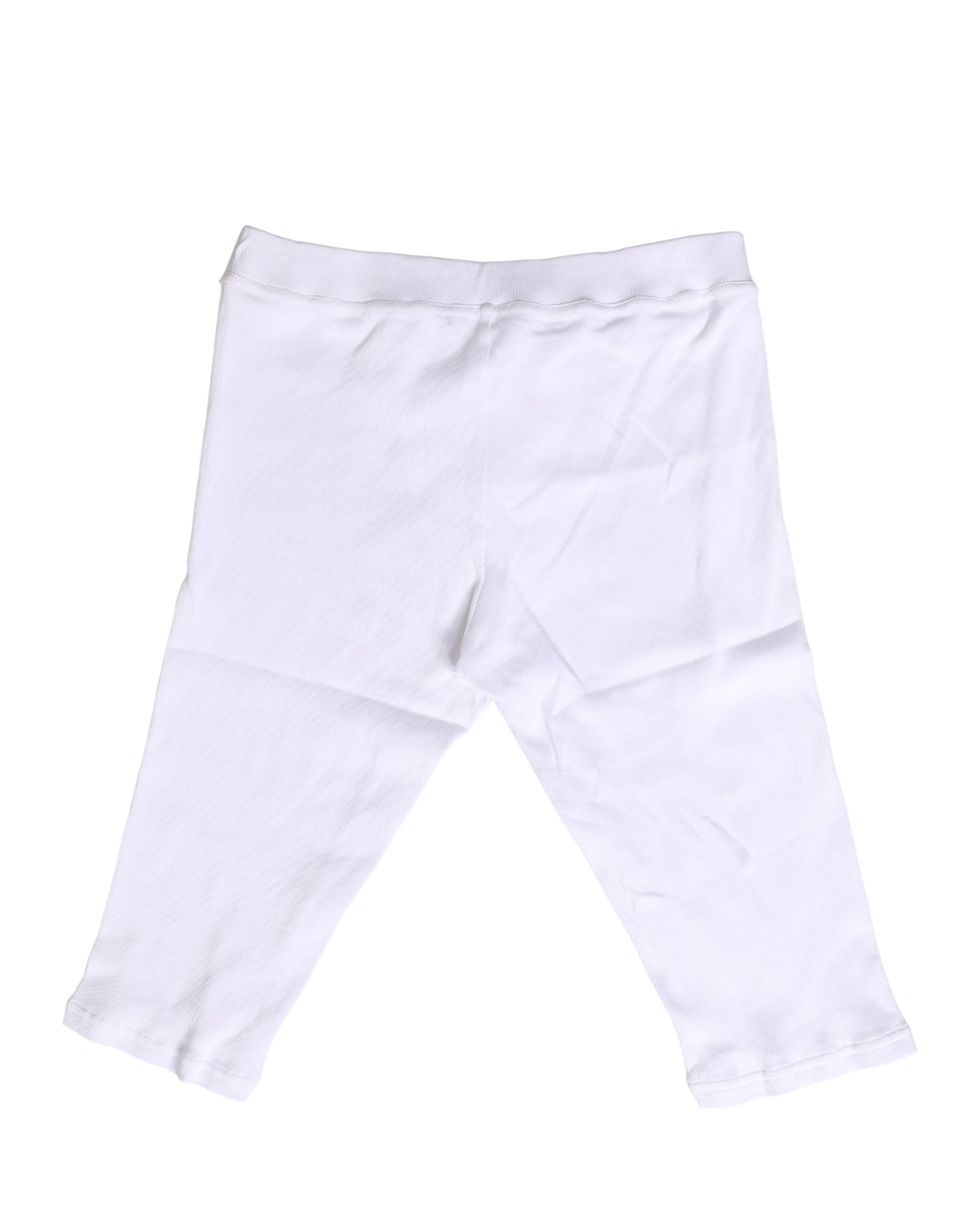 Dolce & Gabbana White Cotton Short Johns Men Pants Men's Underwear