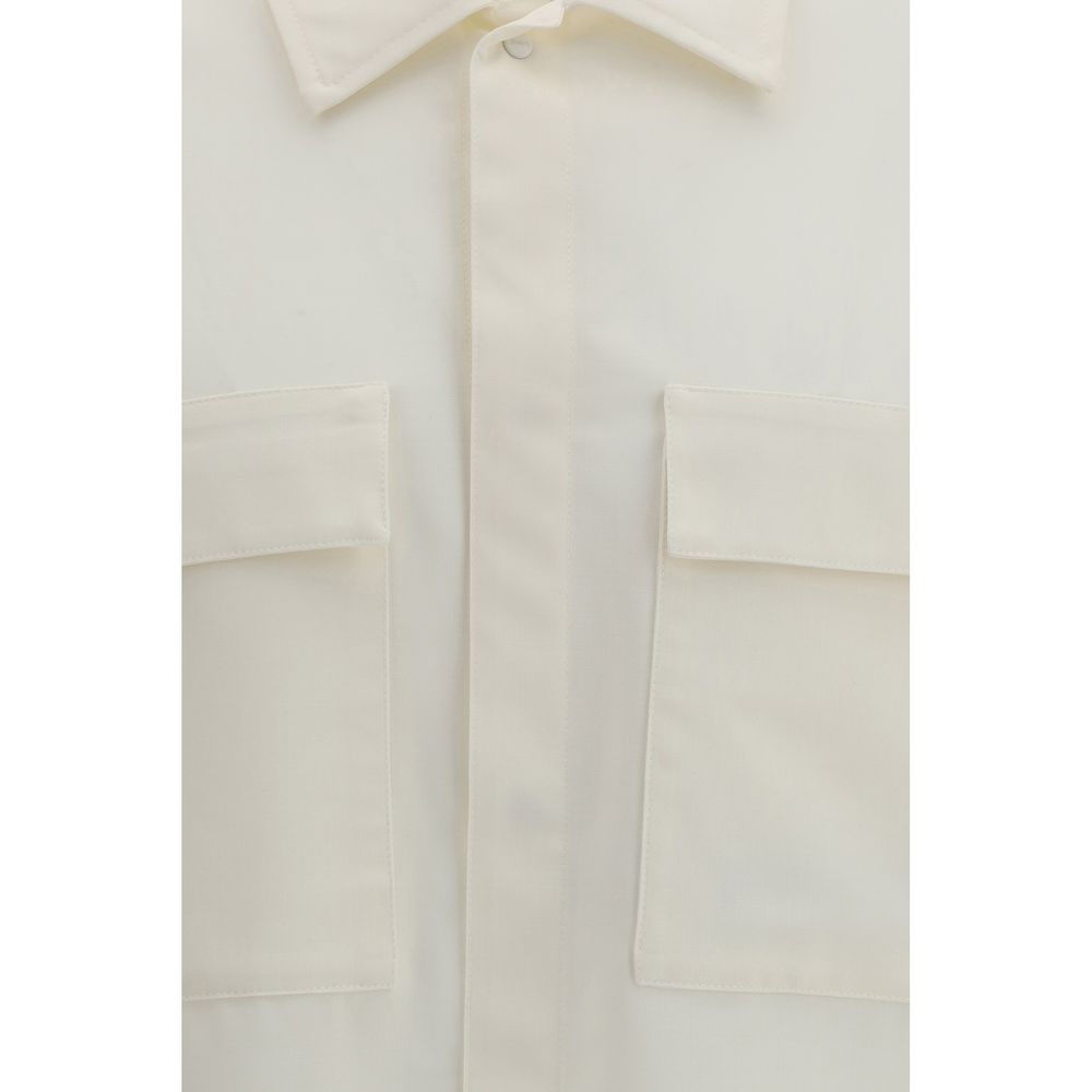 LAMINAR Beige Polyester Shortsleeve Men's Shirt