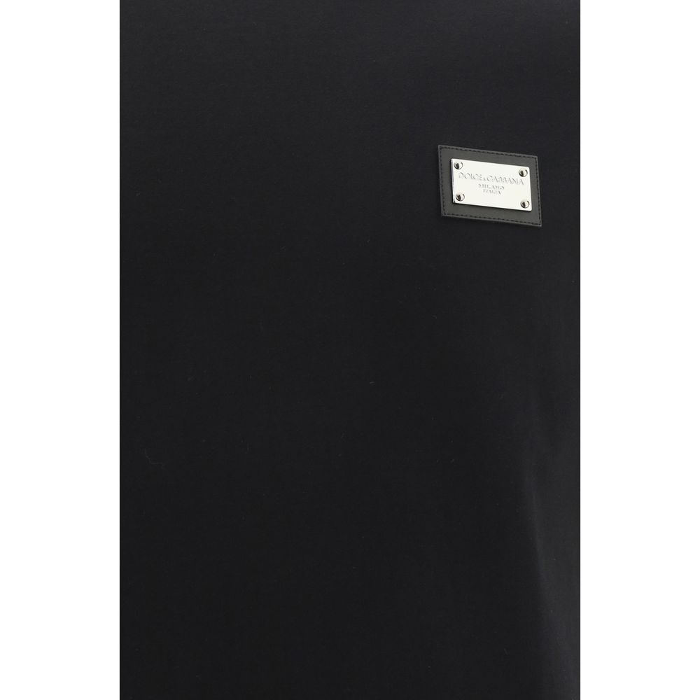 Dolce & Gabbana Black Cotton Men's T-Shirt