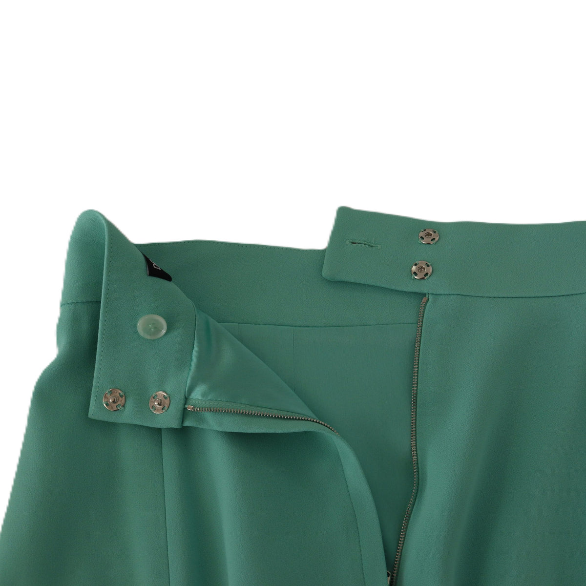 Dolce & Gabbana Mint Green Viscose Pencil Cut Midi Women's Skirt