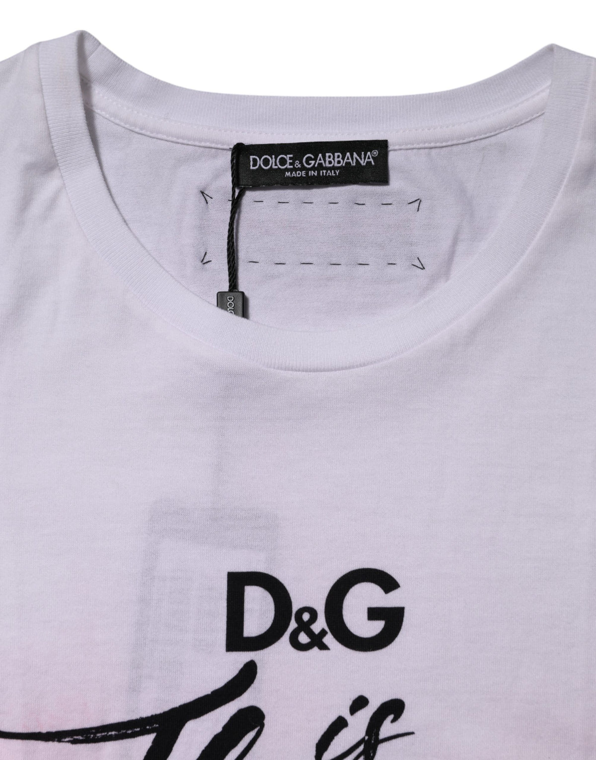Dolce & Gabbana White D&G Is Flowers Embellished Women's T-shirt (Pre-Owned)
