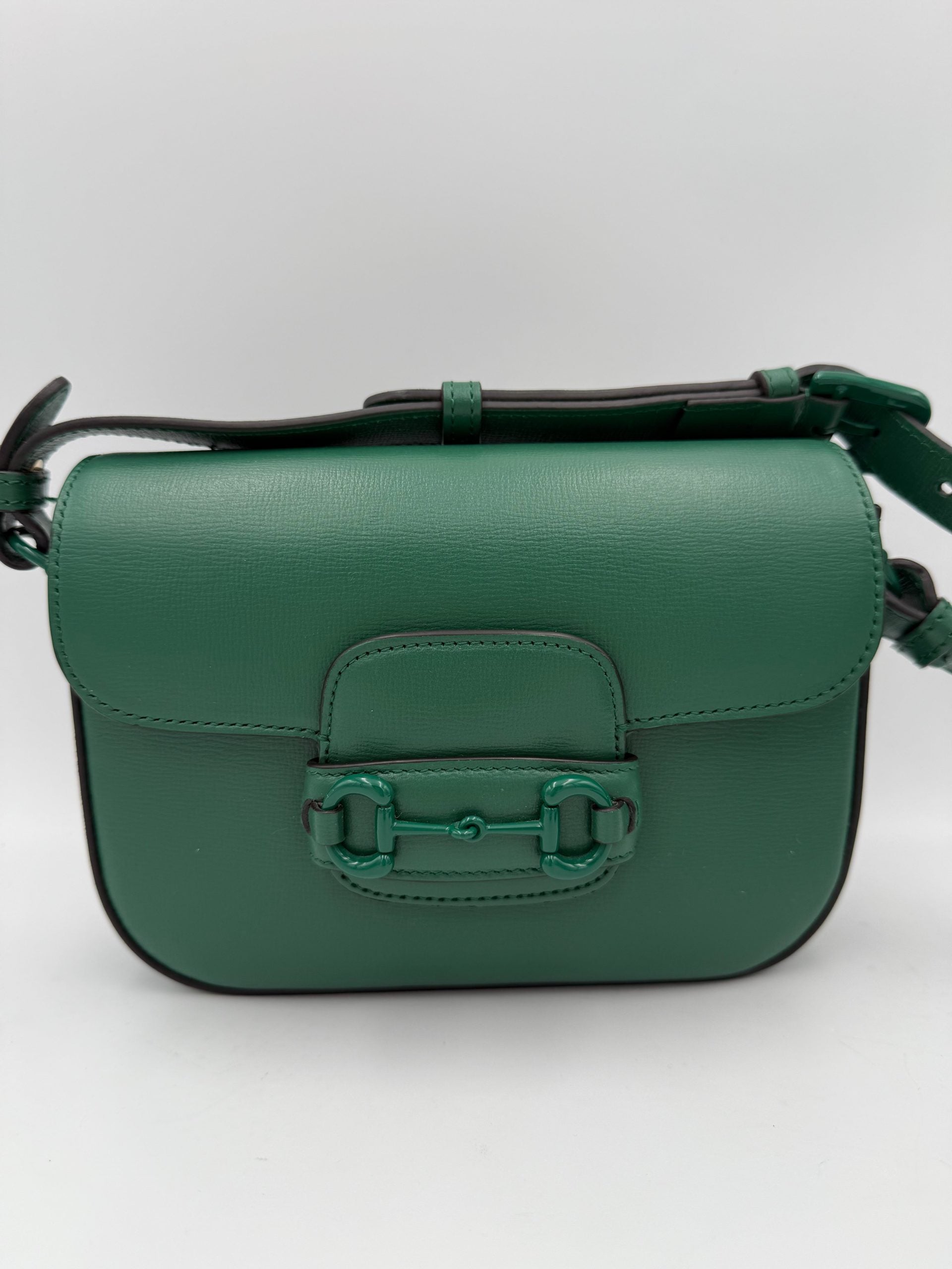 Gucci GUCCI HORSEBIT 1955 Emerald Women's Handbag (Pre-Owned)
