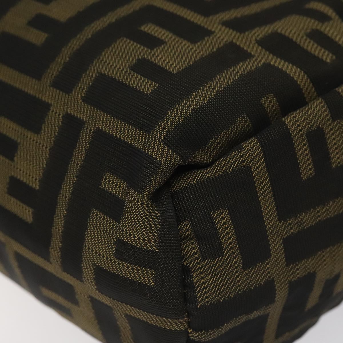 Fendi Zucca Brown Canvas Handbag (Pre-Owned)