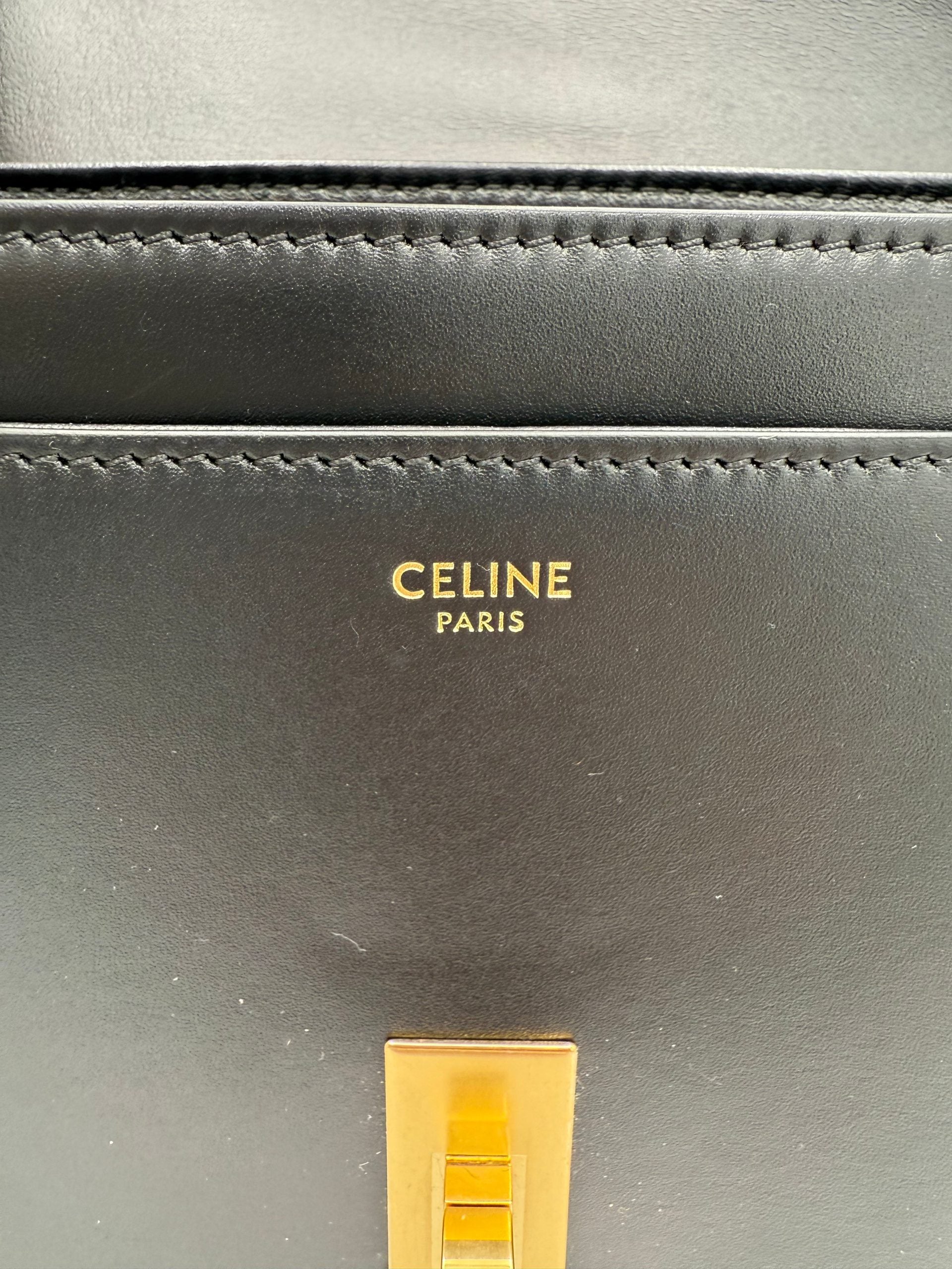 Celine CELINE Sac 16 Besace Black Large Women's Bag (Pre-Owned)