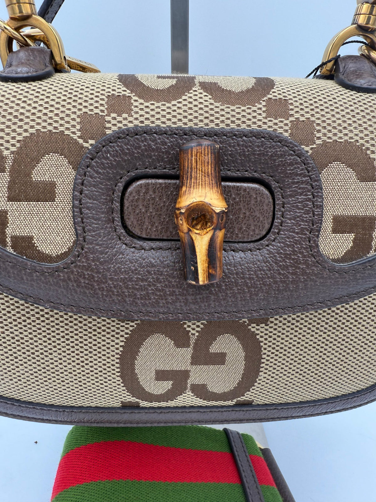 Gucci GUCCI BAMBOO 1947 GG Canvas Women's Handbag (Pre-Owned)