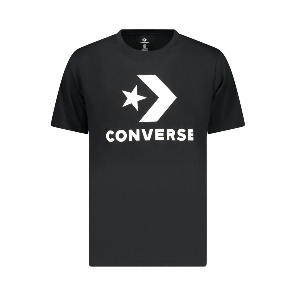 Converse Black Cotton Men Men's T-Shirt
