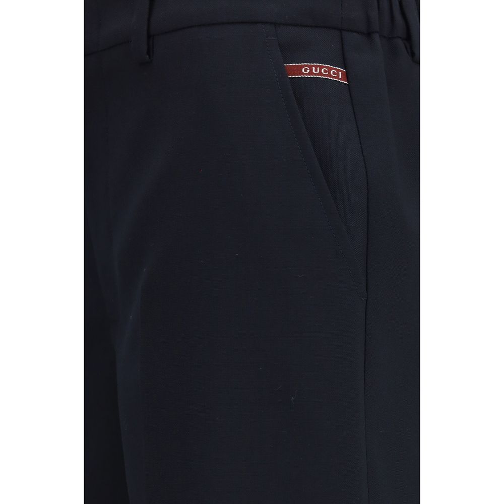 Gucci Black Cotton Bermuda Women's Shorts