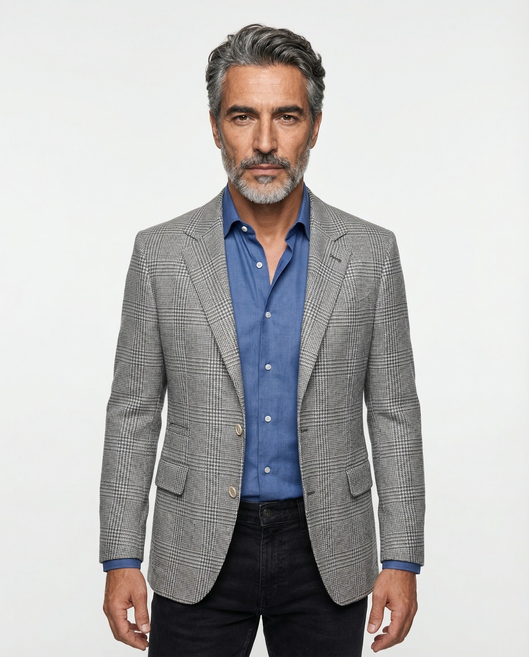 Brunello Cucinelli Gray Wool Men's Blazer