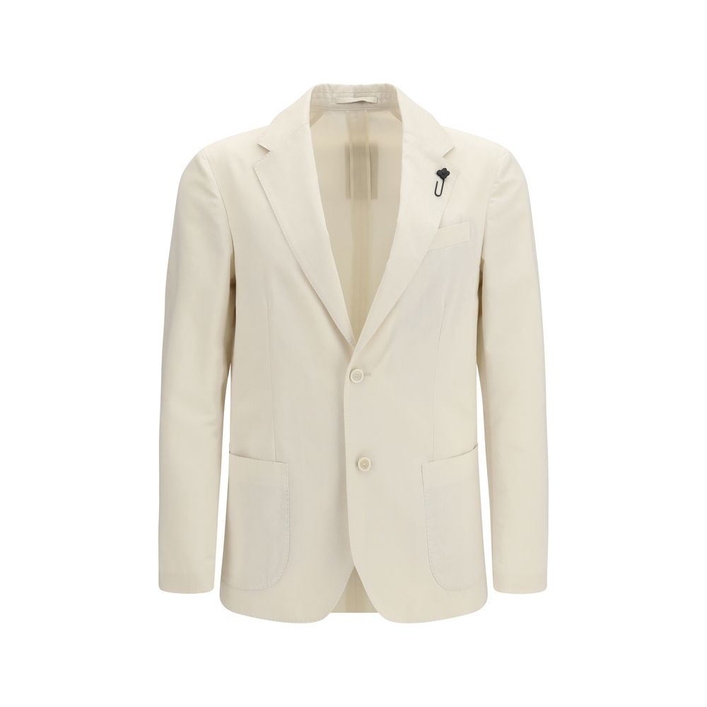 Lardini White Cotton Men's Blazer