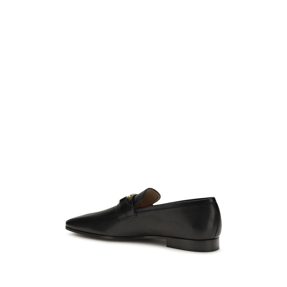 Valentino Garavani Black Goatskin Slip-On Men's Loafers