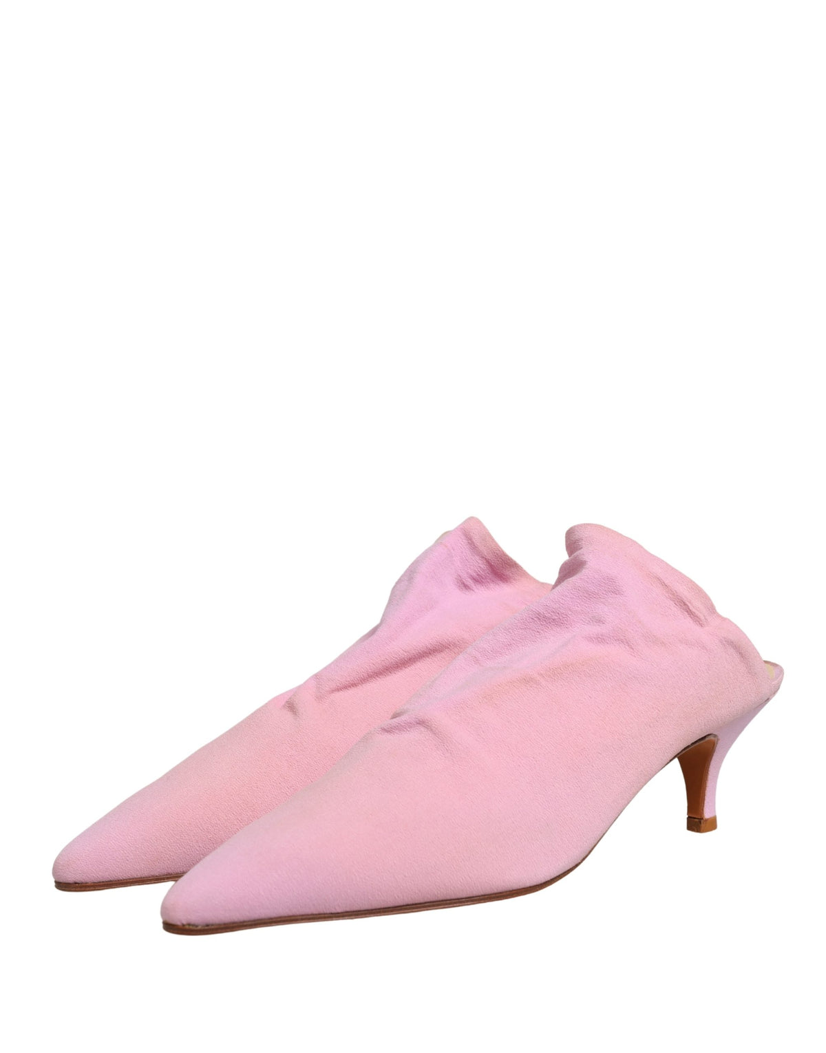Dolce & Gabbana Pink Suede Heel Mule Women's Shoes (Pre-Owned)