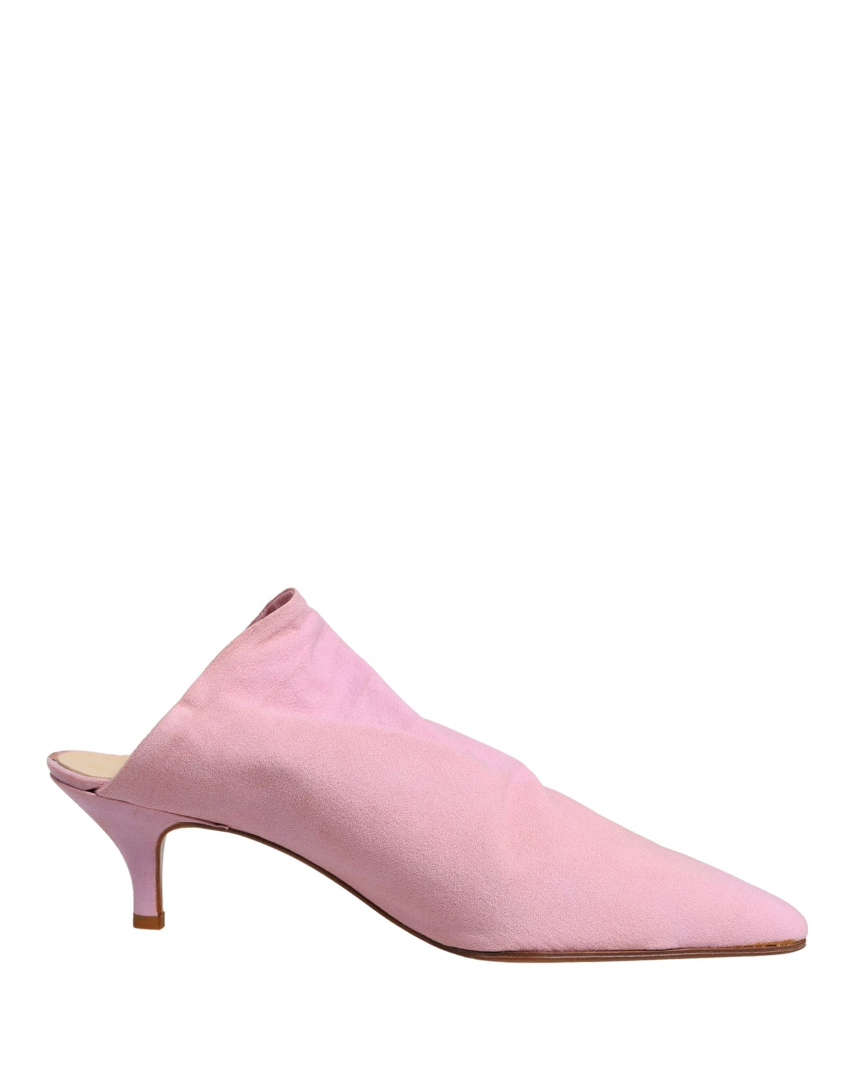 Dolce & Gabbana Pink Suede Heel Mule Women's Shoes (Pre-Owned)