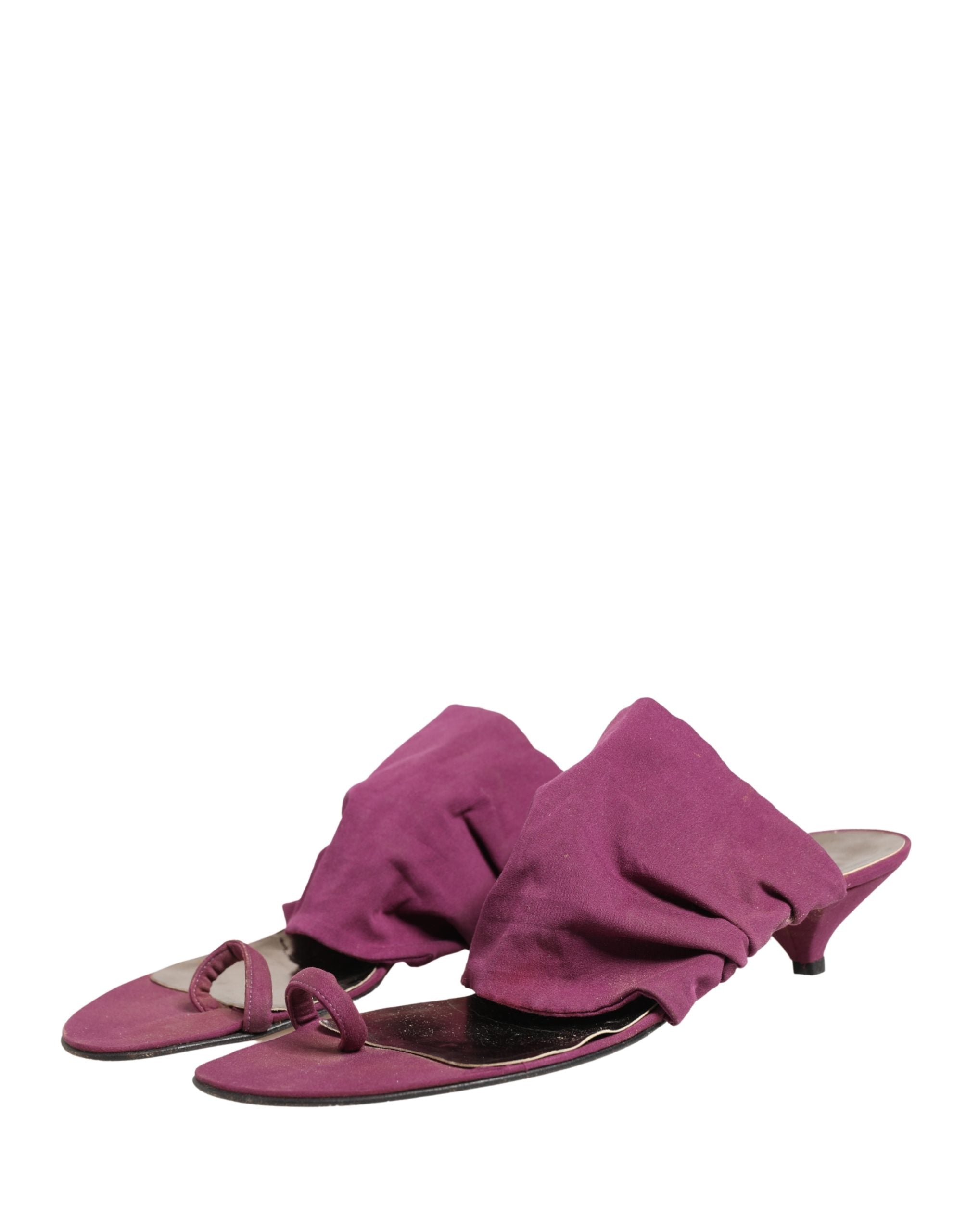 Dolce & Gabbana Violet Heels Sandals Women's Shoes (Pre-Owned)