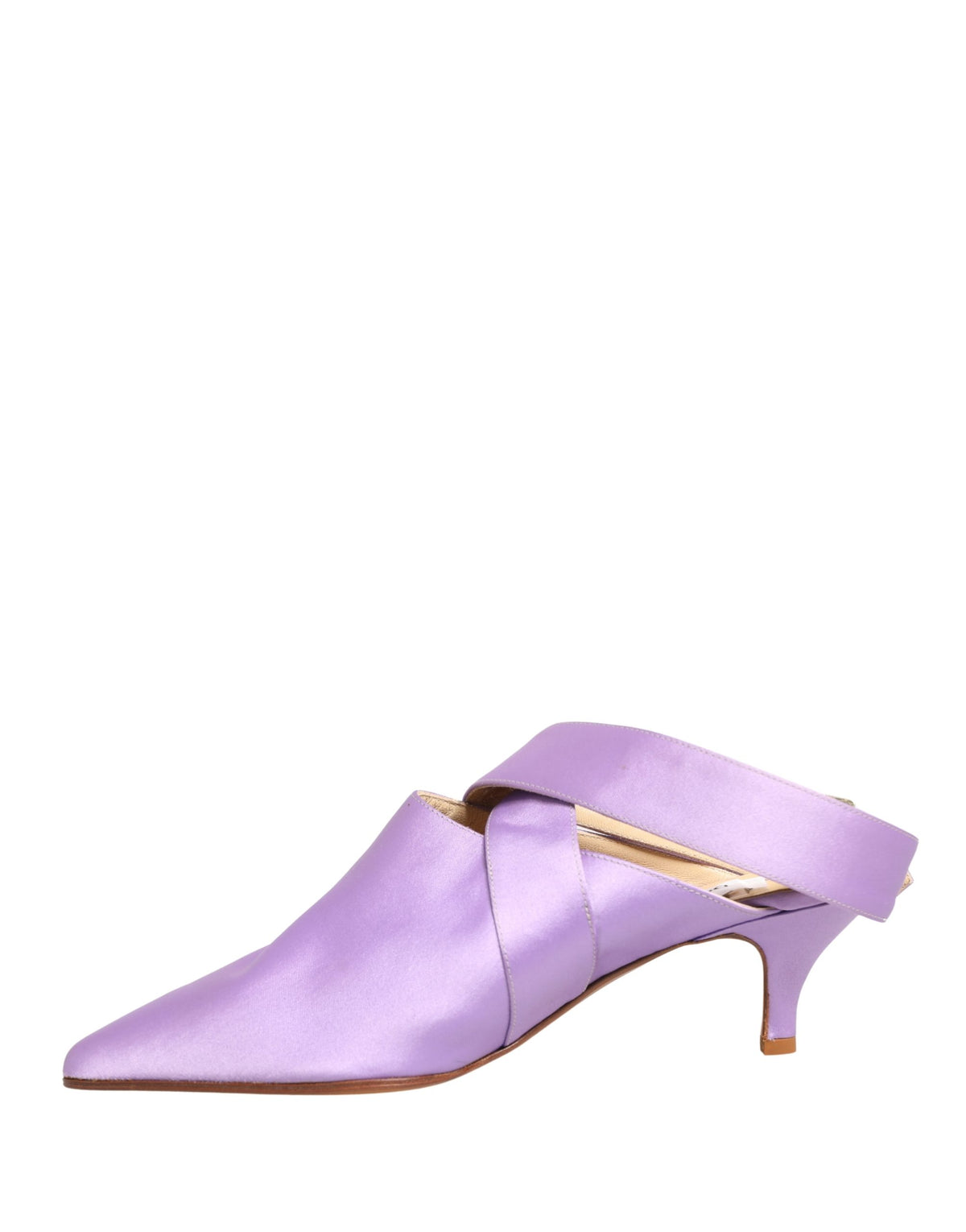 Dolce & Gabbana Purple Satin Sandals Women's Shoes (Pre-Owned)