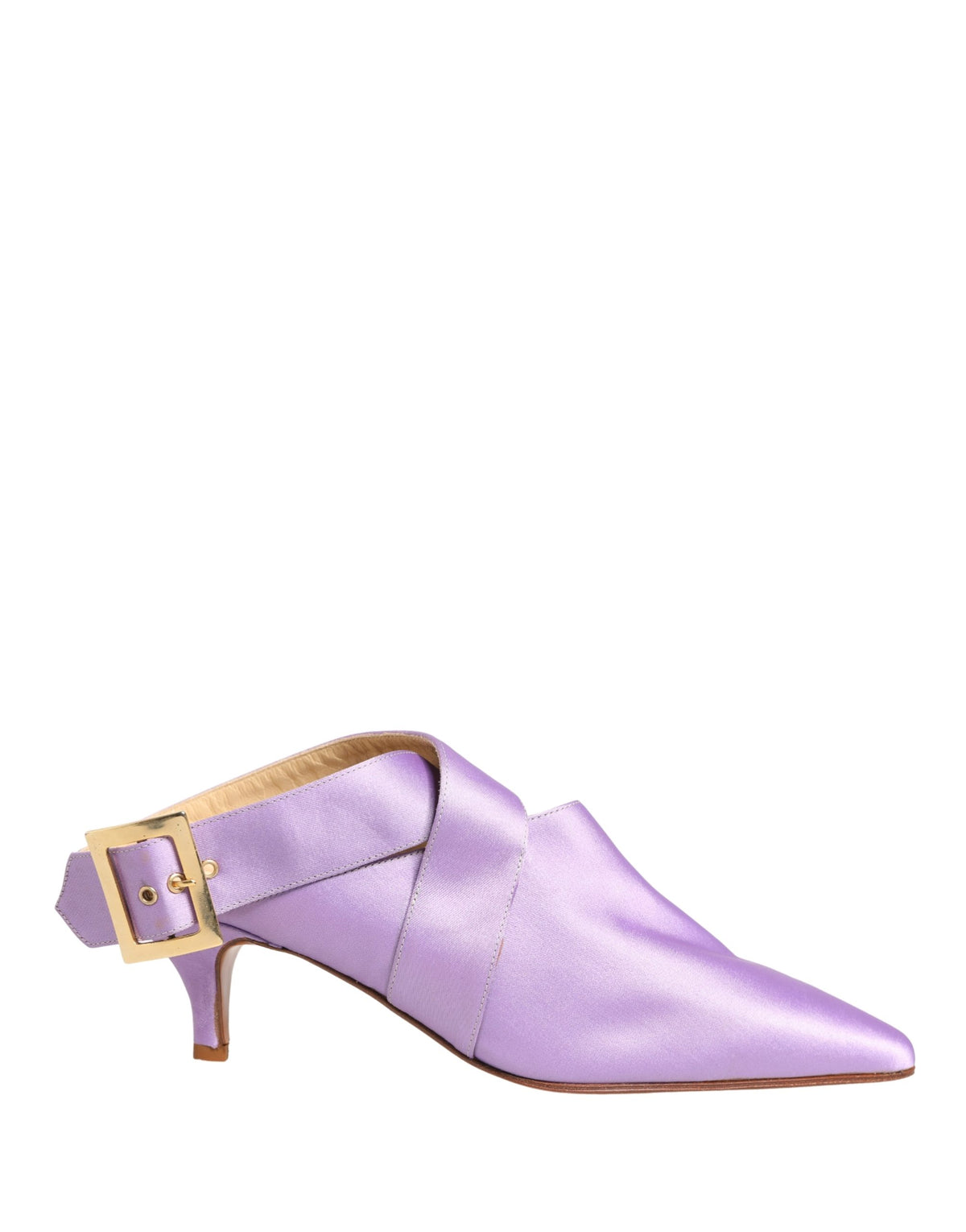 Dolce & Gabbana Purple Satin Sandals Women's Shoes (Pre-Owned)