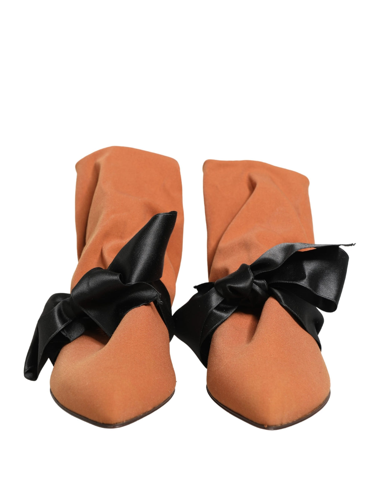 Dolce & Gabbana Brown Black Suede Boots Women's Shoes