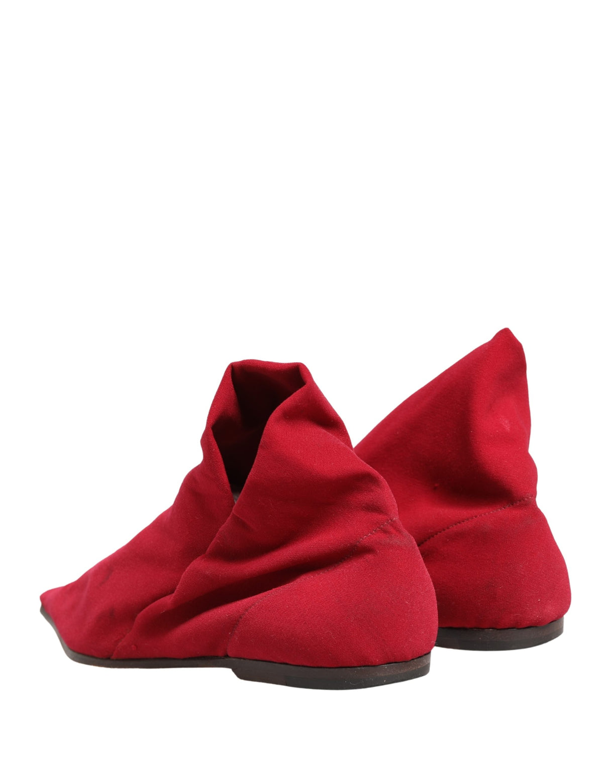 Dolce & Gabbana Red Suede Ankle Boots Women's Shoes (Pre-Owned)