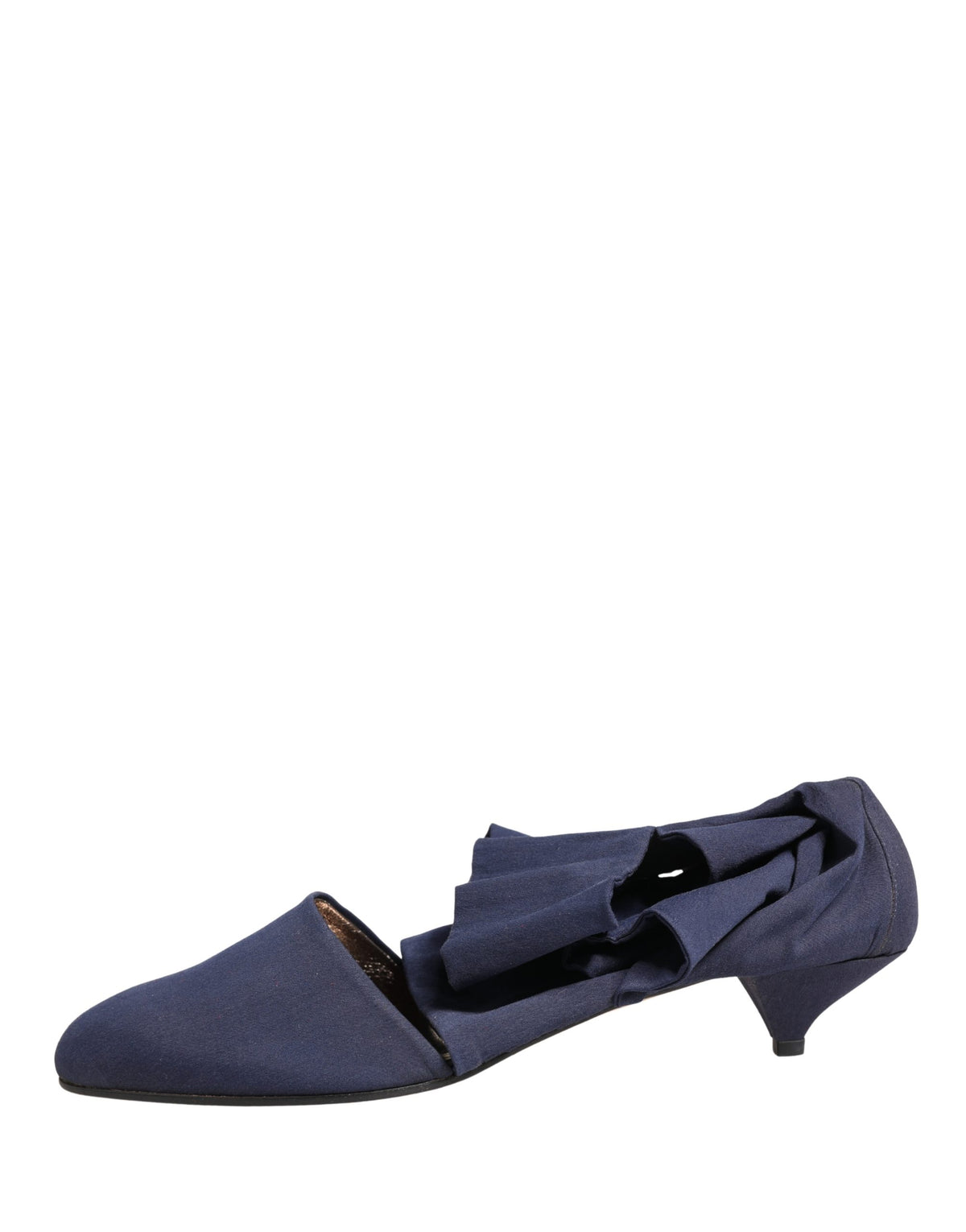 Dolce & Gabbana Blue Cotton Ankle Boots Women's Shoes