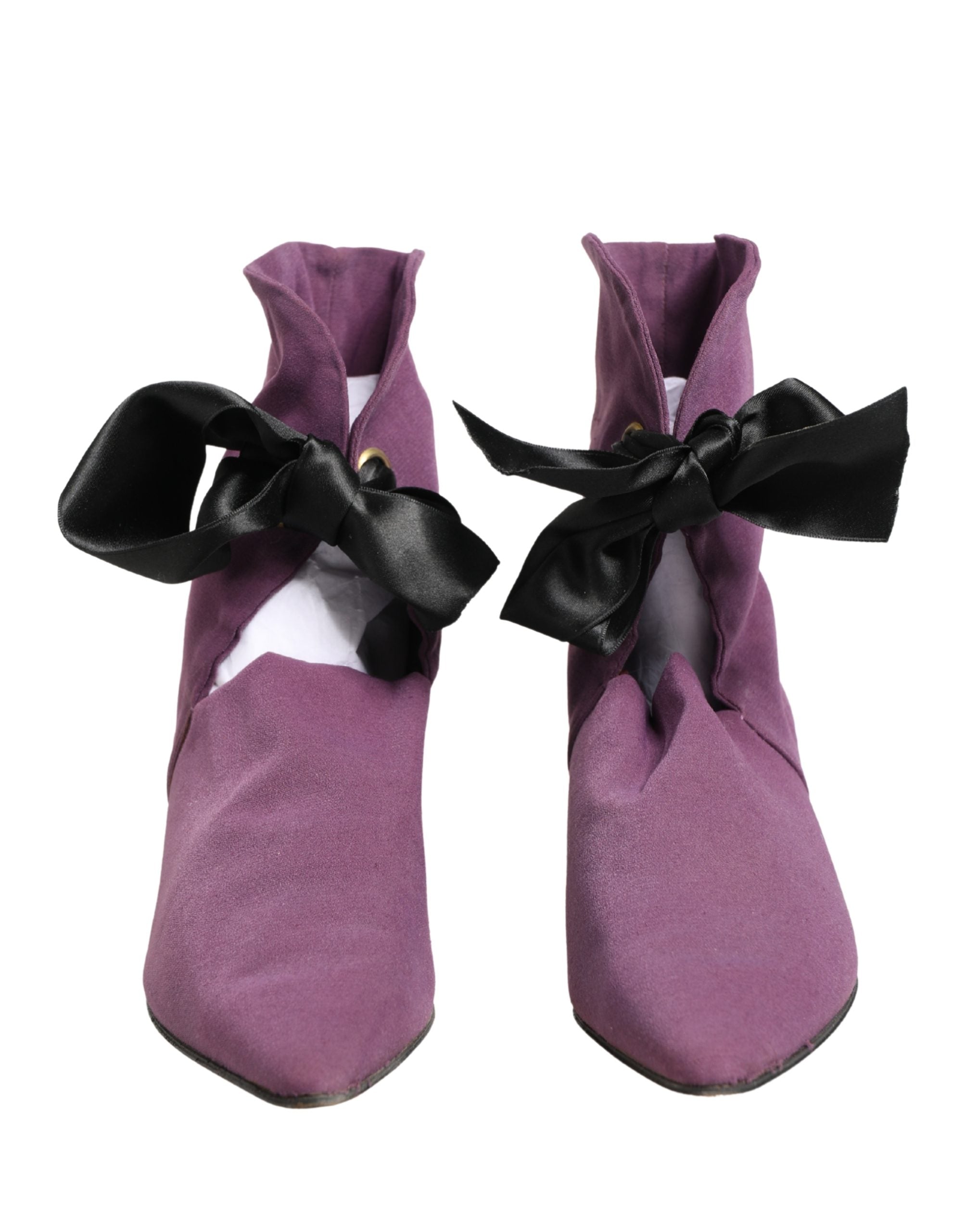 Dolce & Gabbana Purple Mid Calf Boots Women's Shoes (Pre-Owned)