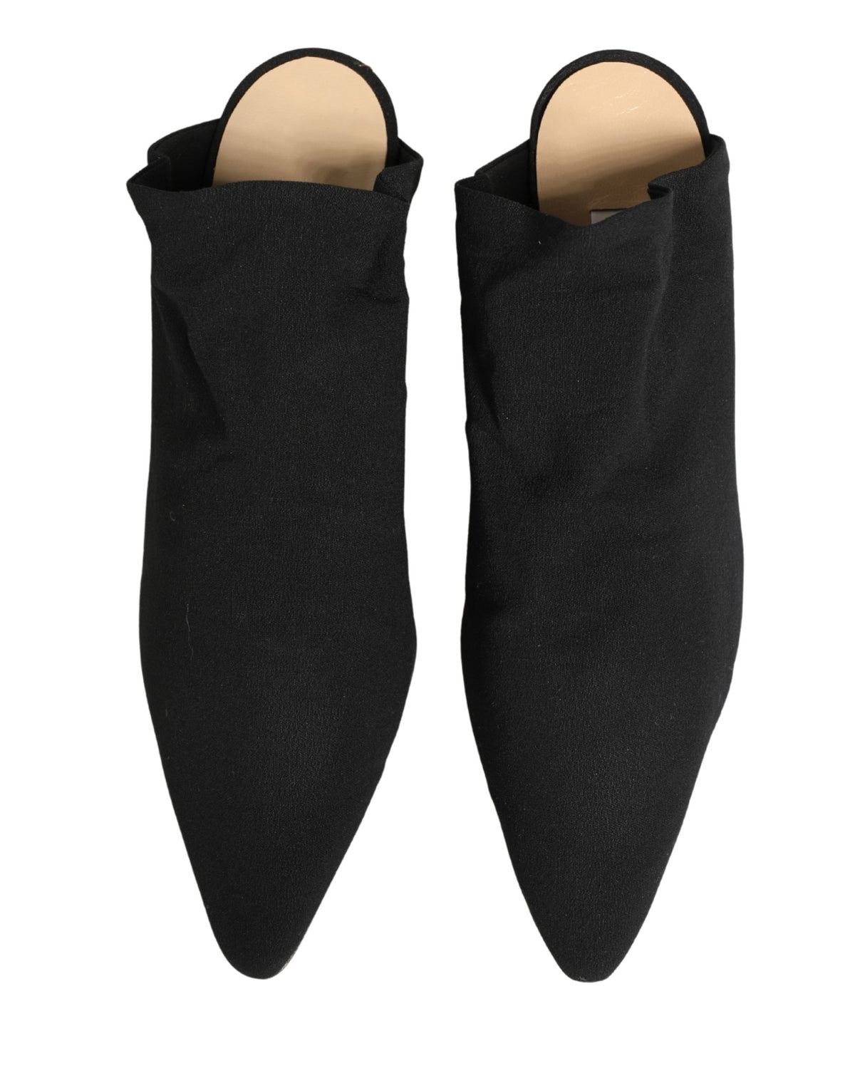 Dolce & Gabbana Black Suede Heel Mule Women's Shoes