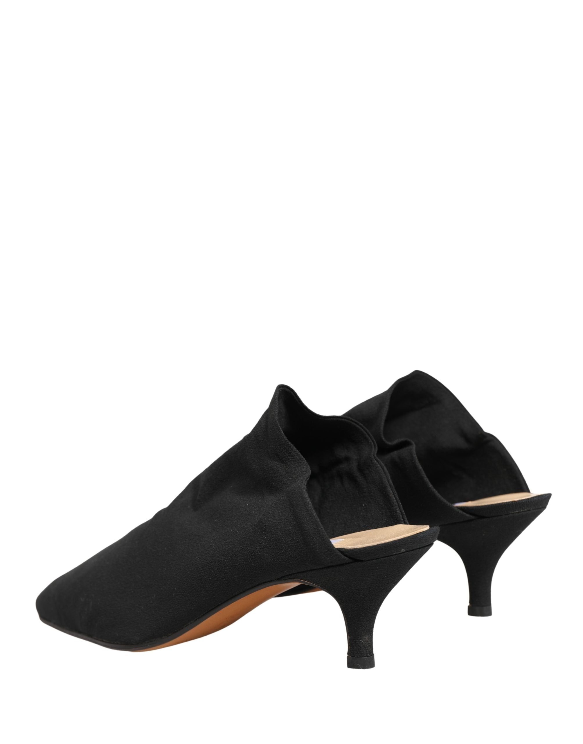 Dolce & Gabbana Black Suede Heel Mule Women's Shoes
