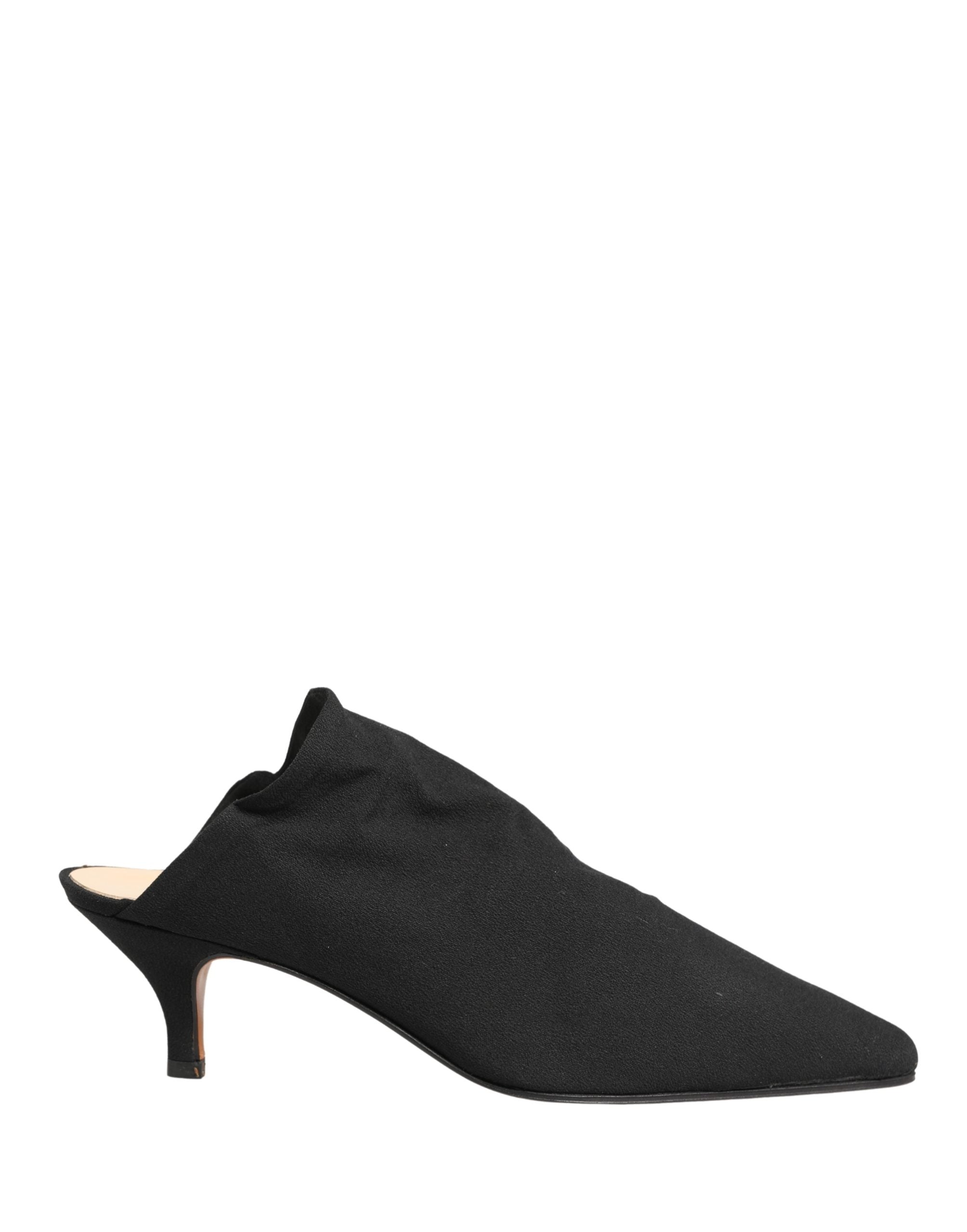 Dolce & Gabbana Black Suede Heel Mule Women's Shoes