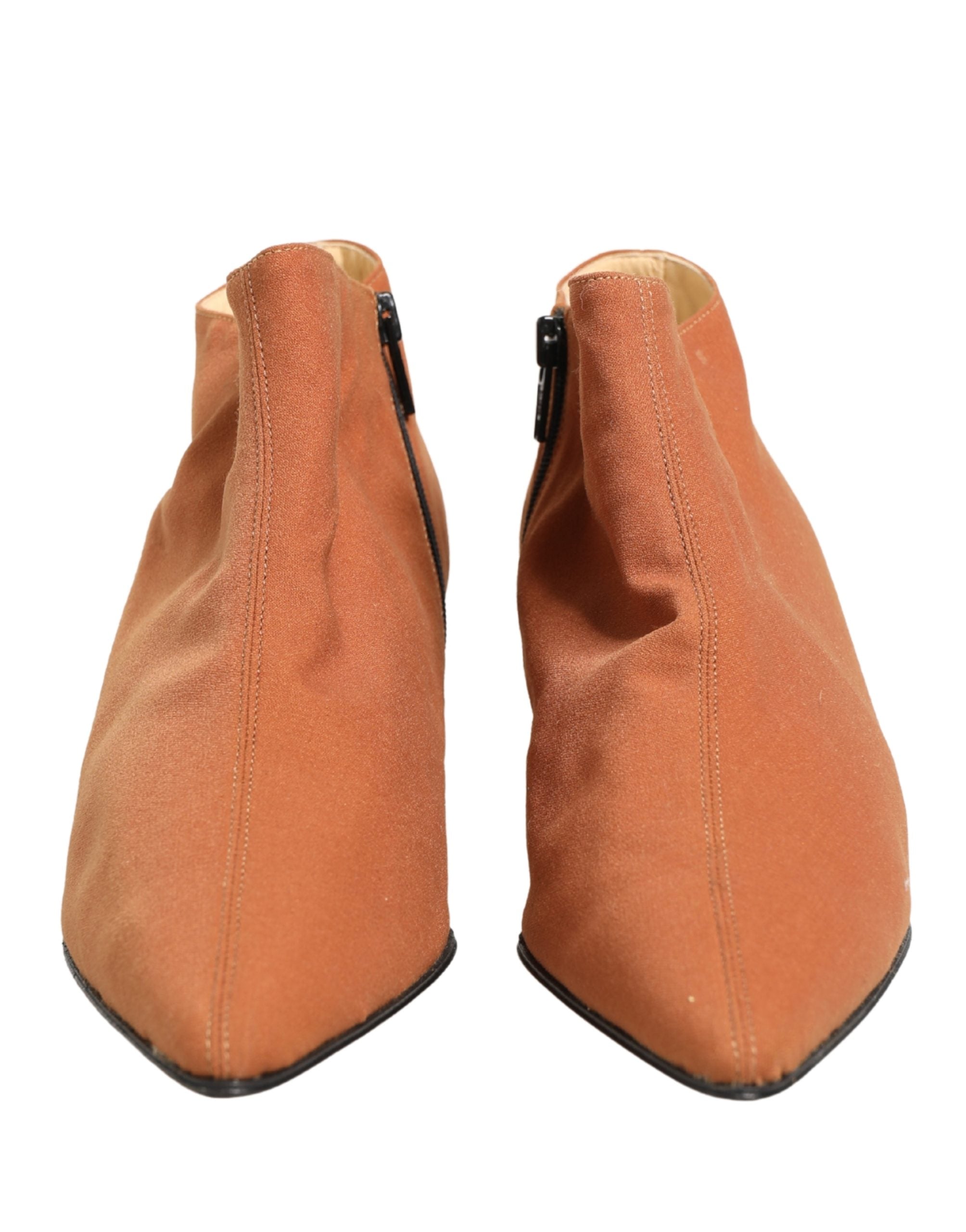 Dolce & Gabbana Brown Suede Ankle Boots Women's Shoes (Pre-Owned)