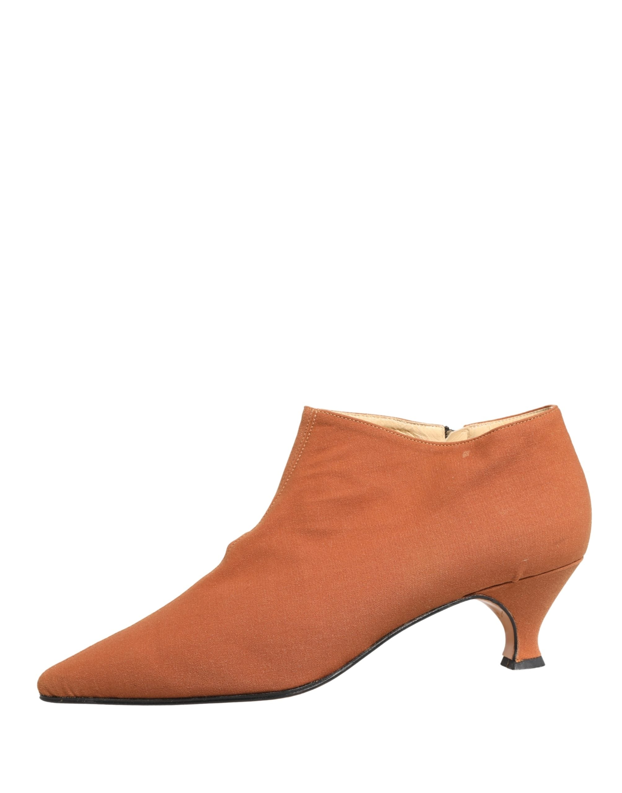 Dolce & Gabbana Brown Suede Ankle Boots Women's Shoes (Pre-Owned)