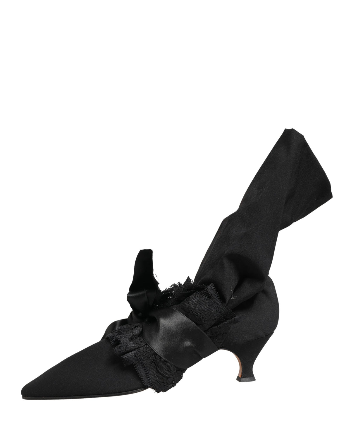 Dolce & Gabbana Black Suede Mid Calf Boots Women's Shoes