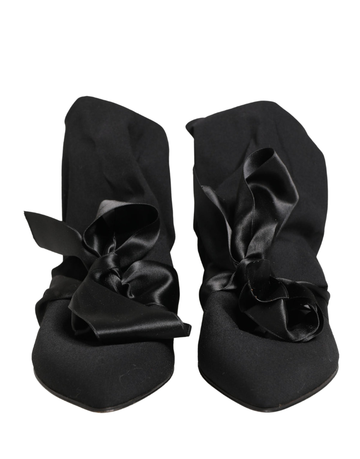 Dolce & Gabbana Black Suede Ankle Boots Women's Shoes (Pre-Owned)