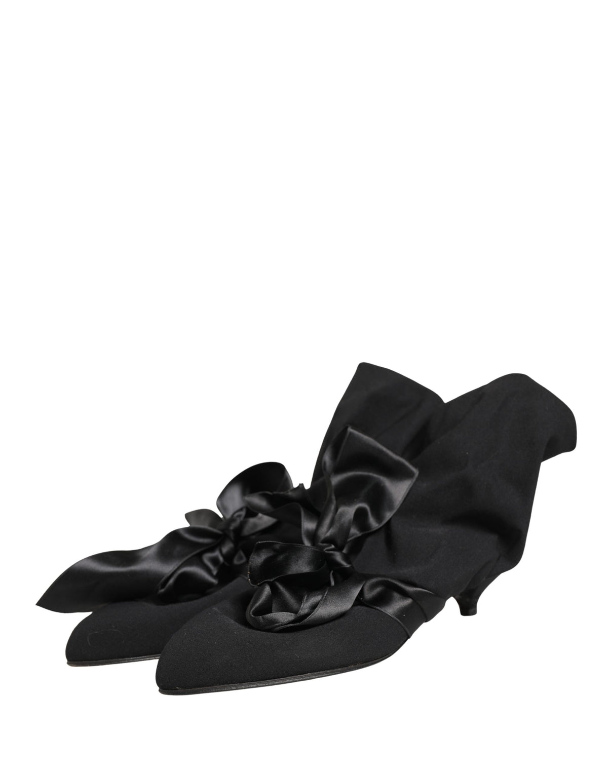 Dolce & Gabbana Black Suede Ankle Boots Women's Shoes (Pre-Owned)